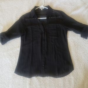 Express Black Portofino Shirt